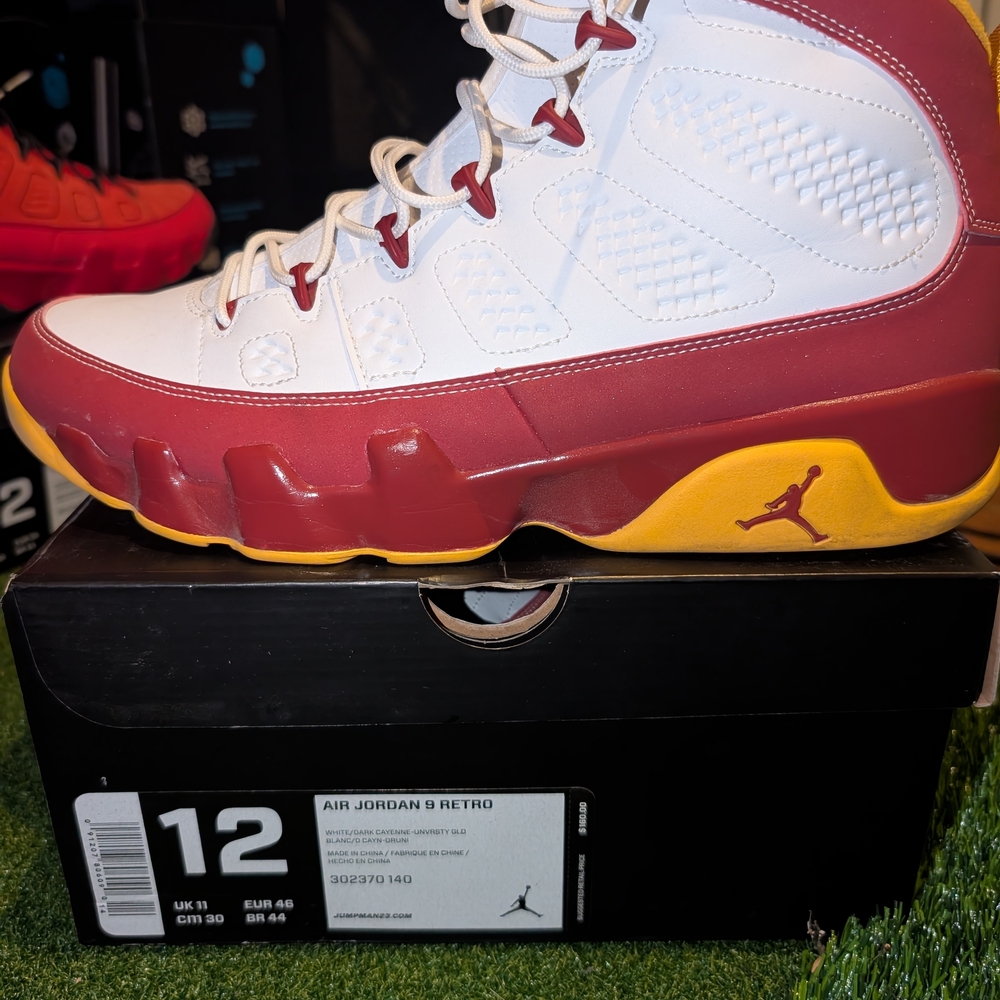 Jordan Sneakers - Red, White, and Yellow